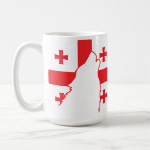 Georgia Wolf Georgian National Animal Flag Kaffeetasse