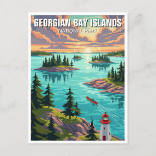 Georgian Bay Islands National Park Kanada Postkarte
