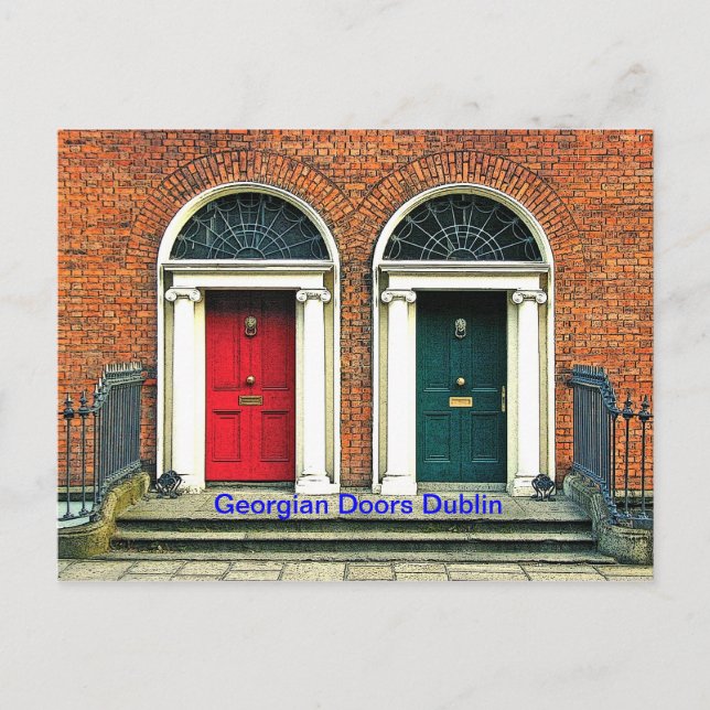 Georgian Doors Postcard Postkarte (Vorderseite)