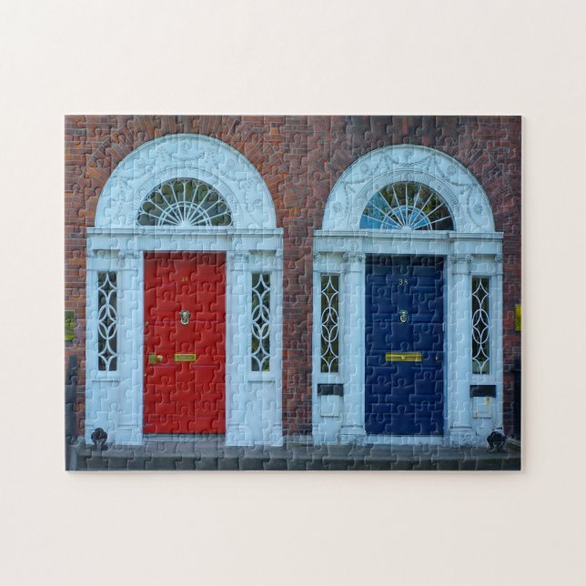 Georgian Dublin Doors Irland. (Horizontal)