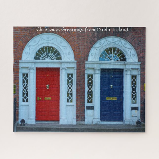 Georgian Dublin Doors Irlande. Jigsaw Puzzle (Horizontal)