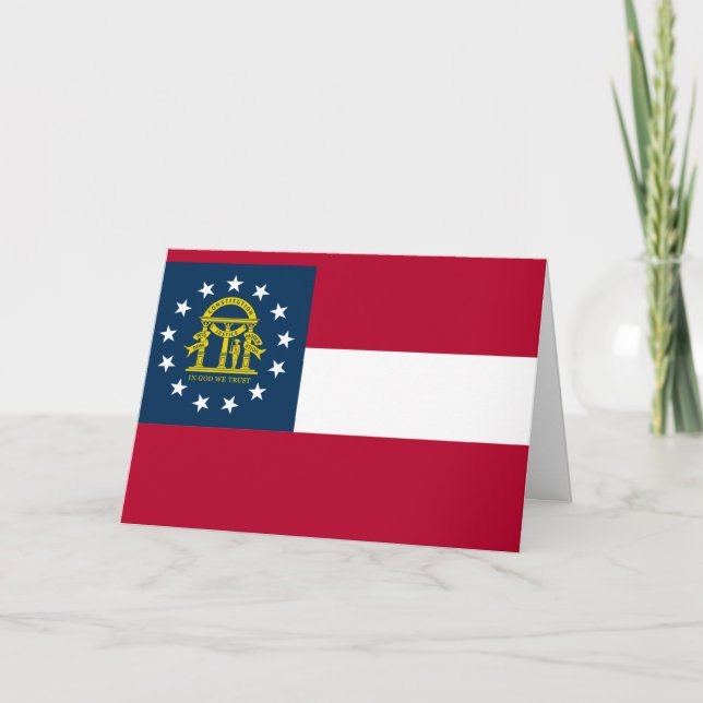 Georgian Flag, Flag of Georgia Karte (Vorderseite)