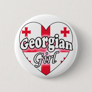 Georgian Girl Button