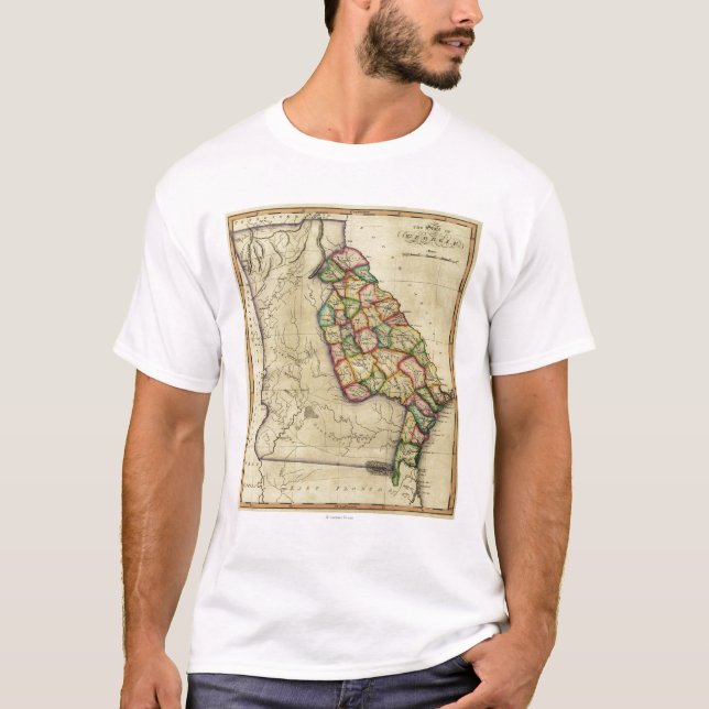 GeorgiaPanoramic MapGeorgia T-Shirt (Vorderseite)