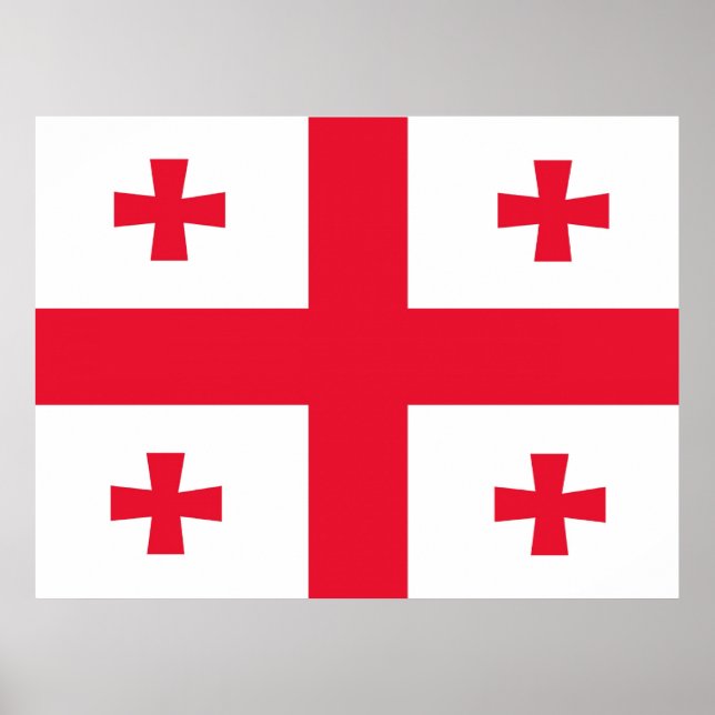Georgias Flagge Poster (Vorne)