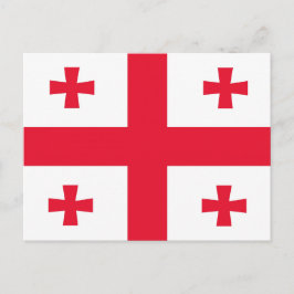 Georgias Flagge Postkarte