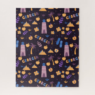 Georgias Staatssymbole - Pfirsich, Wasserturm, Blu