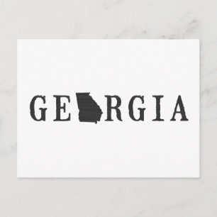 Géorgie Carte en forme de lettre État Word Art noi