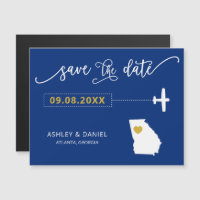Géorgie Mariage Enregistrer la carte de date, Cart