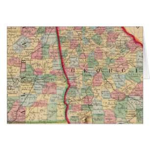 Georgien, Alabama Karte von Mitchell