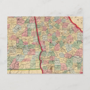 Georgien, Alabama Karte von Mitchell