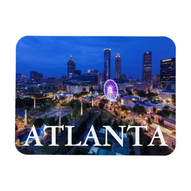 Georgien, Atlanta, hundertjähriger olympischer Par Magnet (Horizontal)