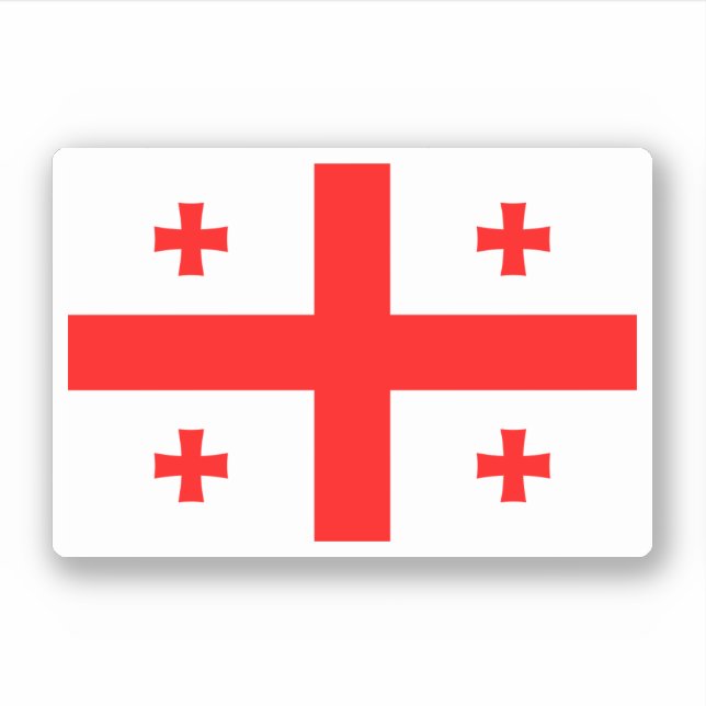 Georgien Aufkleber (Vorderseite)