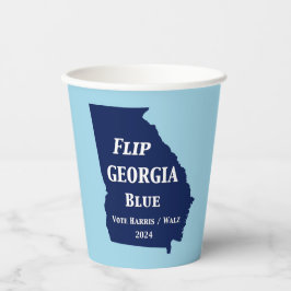 Georgien Blue im Jahr 2024 gedreht Pappbecher