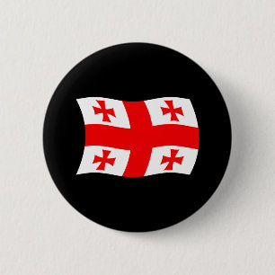 Georgien-Flagge-Button Button