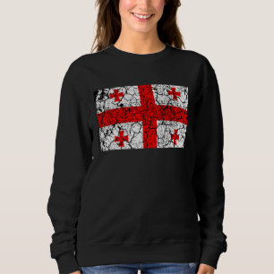 Georgien Flagge Land Unabhängigkeit Männer Frauen Sweatshirt