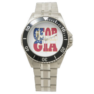Georgien - Flaggenstaat Armbanduhr