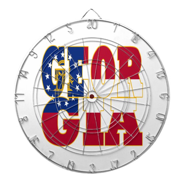 Georgien - Flaggenstaat Dartscheibe (vorne)