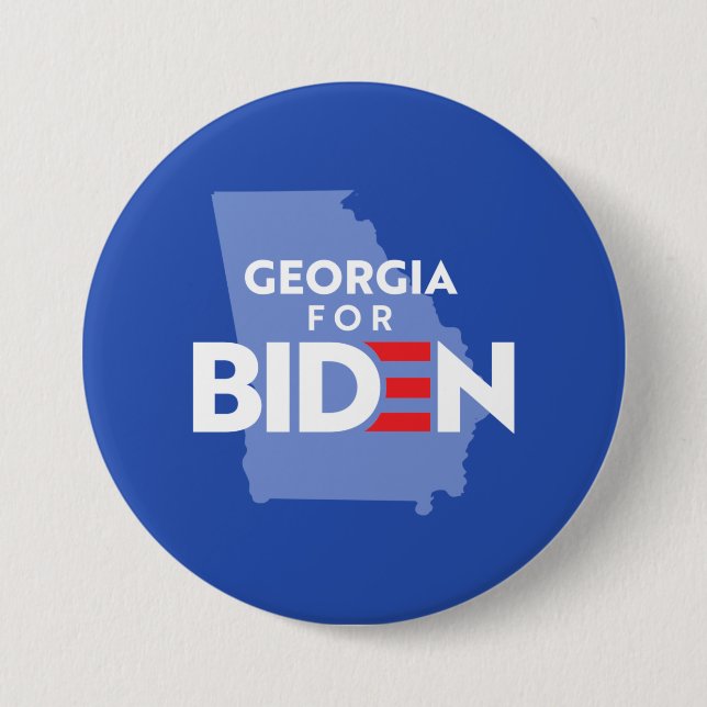 Georgien für Biden Button (Vorderseite)