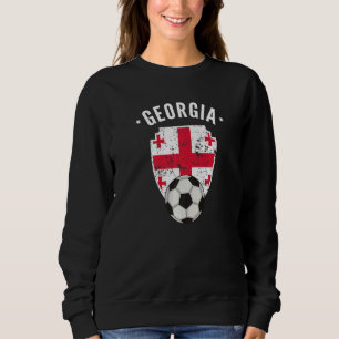 Georgien Fußball Georgien Flag Fußball Georgian Pr Sweatshirt