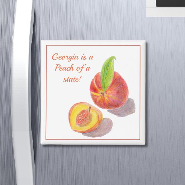 Georgien ist ein Pfirsich eines Staat Magnet (Von Creator hochgeladen)