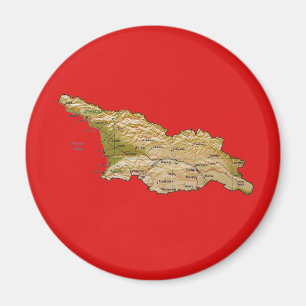 Georgien-Kartenmagnet Magnet