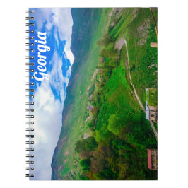Georgien Kaukus Berge Landschaft Natur Notizblock