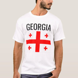 Georgien // Nationale Weltflagge T-Shirt
