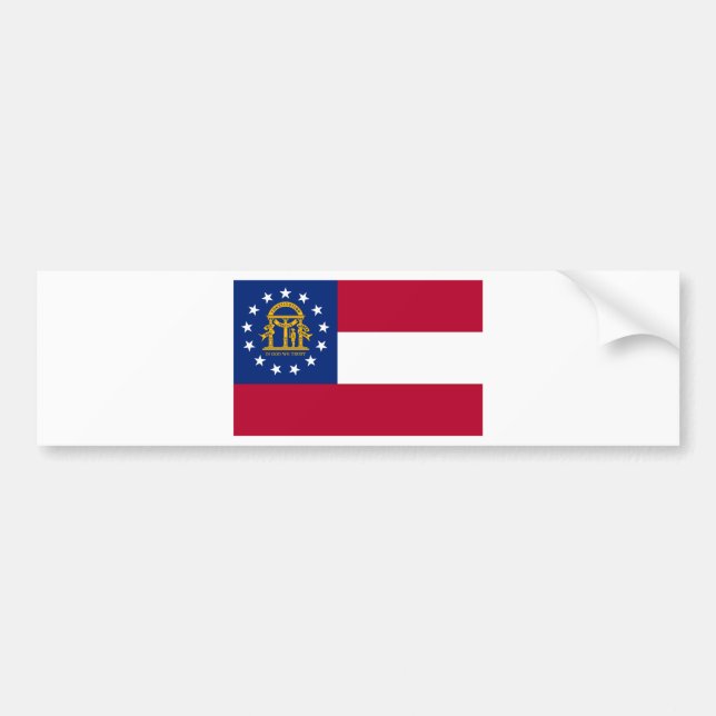 Georgien - Offizielle Staatsflagge Autoaufkleber (Vorne)