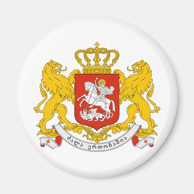 Georgien-Offizieller Wappen-Heraltrockenzeichen Magnet (Vorne)