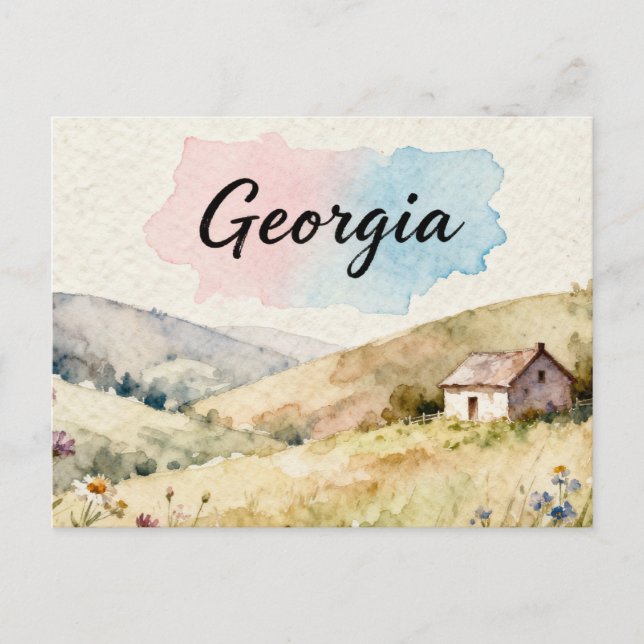 Georgien Postkarte (Vorderseite)