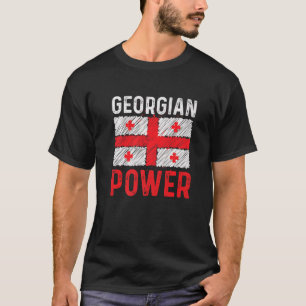 Georgien Power Kaukasus Georgien Flagge Patriotisc T-Shirt