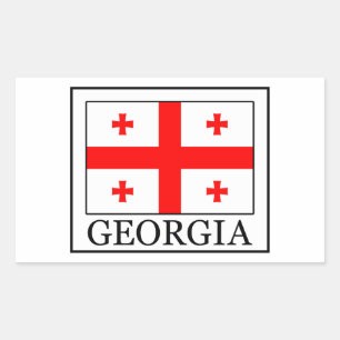 Georgien Rechteckiger Aufkleber