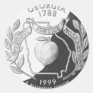 Georgien Runder Aufkleber