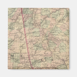 Georgien und Alabama Magnet