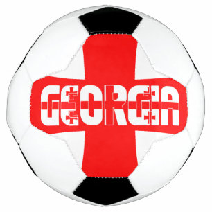 Georgienflagge Adortable Patriotic Fußball