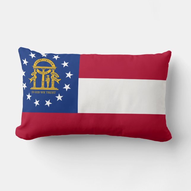 Georgienflagge, amerikanische Staatsflagge Lendenkissen (Vorderseite)