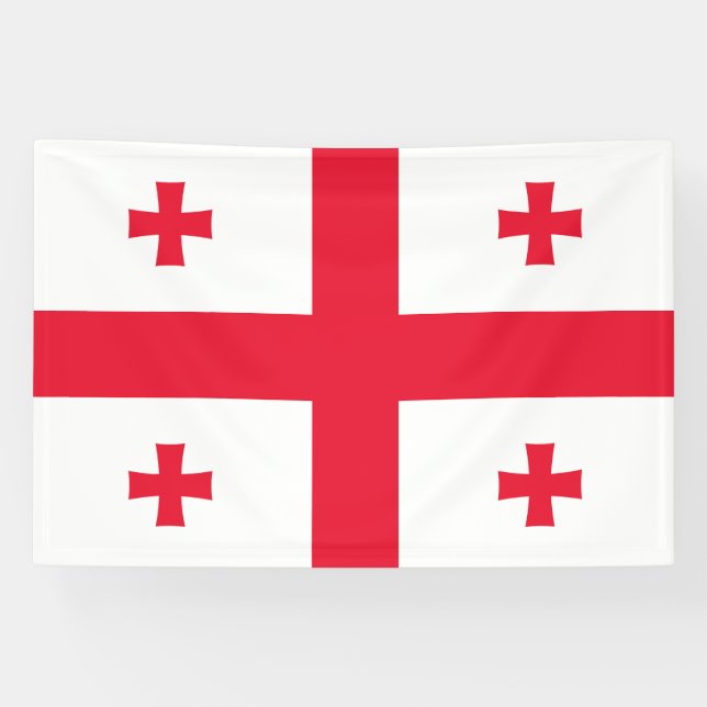 Georgienflagge Banner (Horizontal)