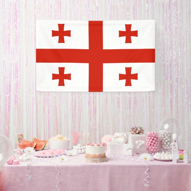 Georgienflagge Banner (Party)