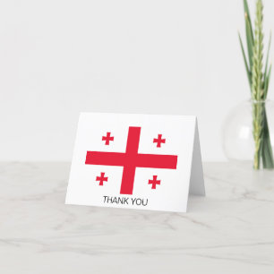 Georgienflagge Dankeskarte