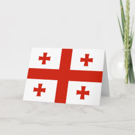 Georgienflagge Dankeskarte