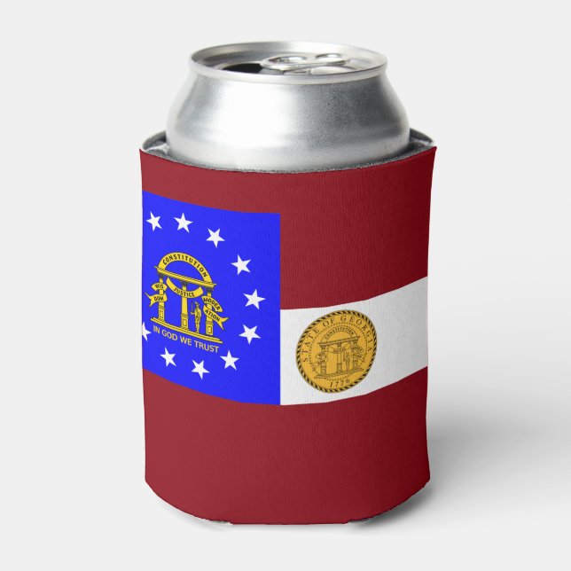 Georgienflagge Dosenkühler (Kanne Vorderseite)