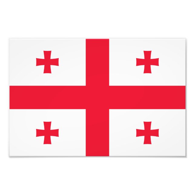Georgienflagge Fotodruck (Vorne)