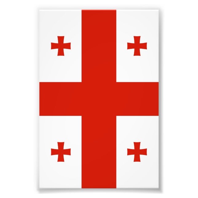 Georgienflagge Fotodruck (Vorne)