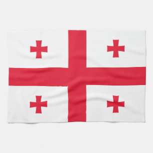 Georgienflagge Geschirrtuch