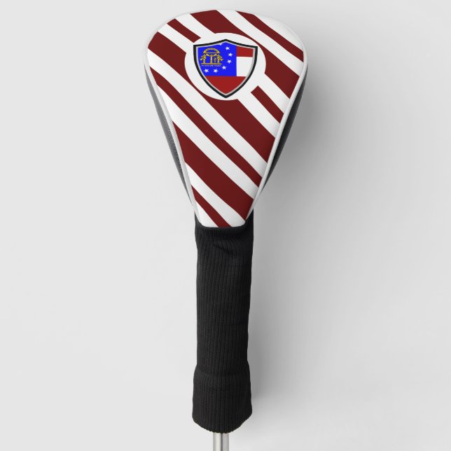 Georgienflagge Golf Headcover (Vorderseite)