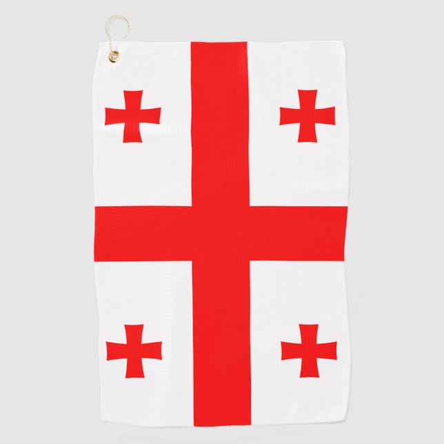 Georgienflagge Golfhandtuch (Vorderseite)