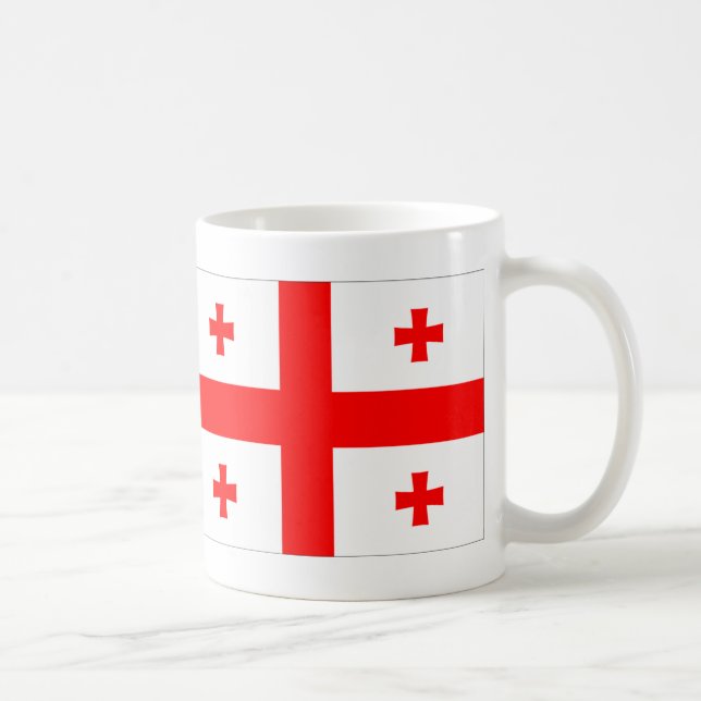 Georgienflagge Kaffeetasse (Rechts)