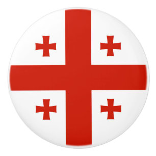 Georgienflagge Keramikknauf