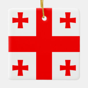 Georgienflagge Keramikornament